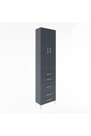 Arges Dolap 4 Raflı 5 Çekmeceli 2 Kapaklı 60x30x243 - S32M028V5A
