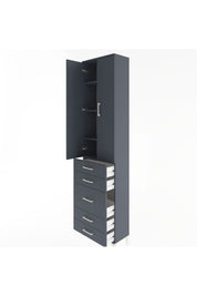 Arges Dolap 4 Raflı 5 Çekmeceli 2 Kapaklı 60x30x243 - S32M028V5A
