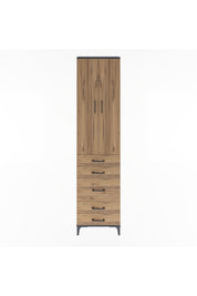Arges Dolap 4 Raflı 5 Çekmeceli 2 Kapaklı 60x30x243 - S32M028V6A