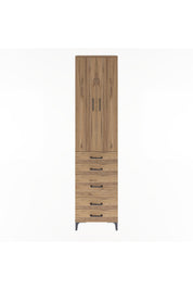 Arges Dolap 4 Raflı 5 Çekmeceli 2 Kapaklı 60x30x243 - S32M028V9A