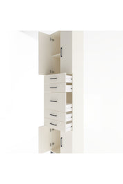 Arges Dolap 2 Raflı 5 Çekmeceli 4 Kapaklı 60x30x243 - S32M029V1A