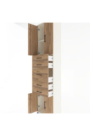 Arges Dolap 2 Raflı 5 Çekmeceli 4 Kapaklı 60x30x243 - S32M029V3A