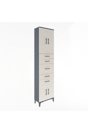 Arges Dolap 2 Raflı 5 Çekmeceli 4 Kapaklı 60x30x243 - S32M029V4A