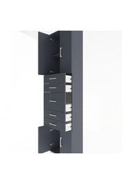 Arges Dolap 2 Raflı 5 Çekmeceli 4 Kapaklı 60x30x243 - S32M029V5A