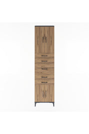 Arges Dolap 2 Raflı 5 Çekmeceli 4 Kapaklı 60x30x243 - S32M029V6A