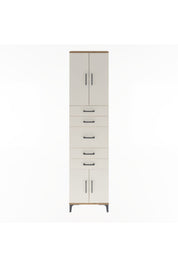 Arges Dolap 2 Raflı 5 Çekmeceli 4 Kapaklı 60x30x243 - S32M029V7A