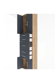 Arges Dolap 2 Raflı 5 Çekmeceli 4 Kapaklı 60x30x243 - S32M029V8A