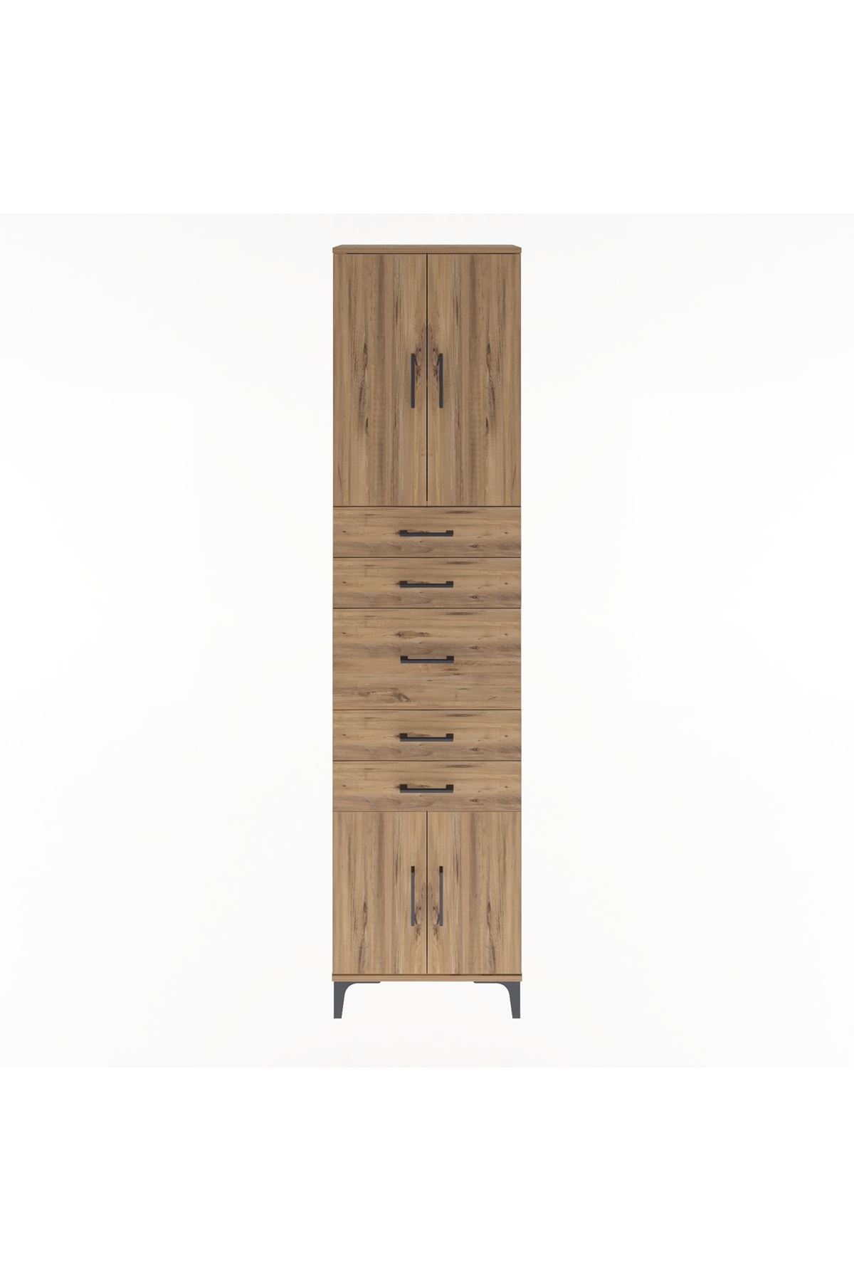 Arges Dolap 2 Raflı 5 Çekmeceli 4 Kapaklı 60x30x243 - S32M029V9A