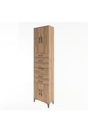 Arges Dolap 2 Raflı 5 Çekmeceli 4 Kapaklı 60x30x243 - S32M029V9A