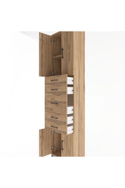 Arges Dolap 2 Raflı 5 Çekmeceli 4 Kapaklı 60x30x243 - S32M029V9A
