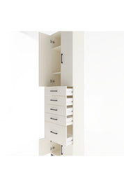 Arges Dolap 3 Raflı 5 Çekmeceli 4 Kapaklı 60x30x243 - S32M030V1A