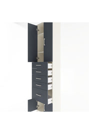 Arges Dolap 3 Raflı 5 Çekmeceli 4 Kapaklı 60x30x243 - S32M030V2A