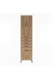 Arges Dolap 3 Raflı 5 Çekmeceli 4 Kapaklı 60x30x243 - S32M030V3A