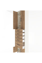 Arges Dolap 3 Raflı 5 Çekmeceli 4 Kapaklı 60x30x243 - S32M030V3A