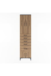 Arges Dolap 3 Raflı 5 Çekmeceli 4 Kapaklı 60x30x243 - S32M030V6A