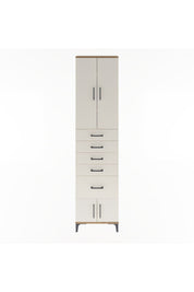 Arges Dolap 3 Raflı 5 Çekmeceli 4 Kapaklı 60x30x243 - S32M030V7A