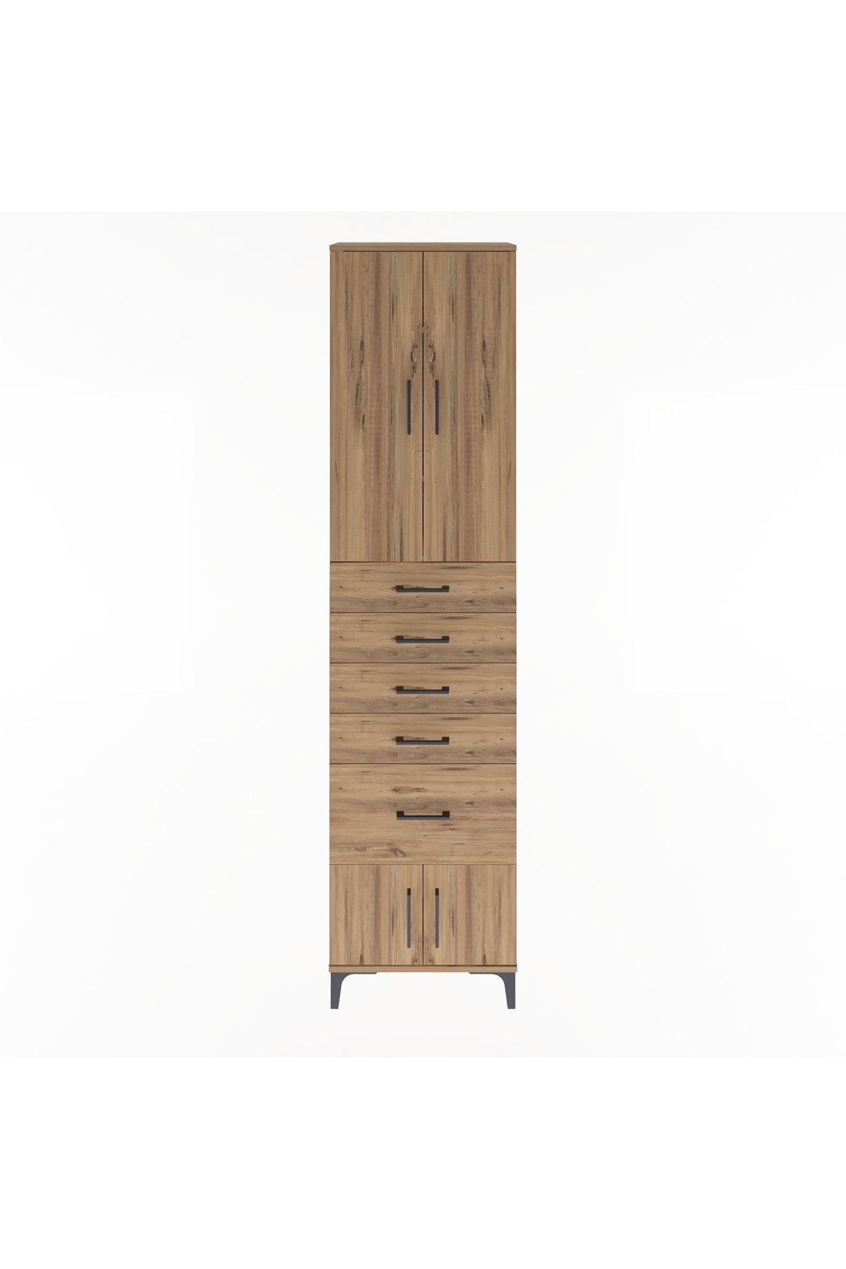 Arges Dolap 3 Raflı 5 Çekmeceli 4 Kapaklı 60x30x243 - S32M030V9A