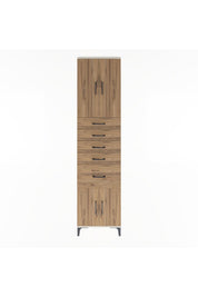Arges Dolap 2 Raflı 5 Çekmeceli 4 Kapaklı 60x30x243 - S32M031V3A