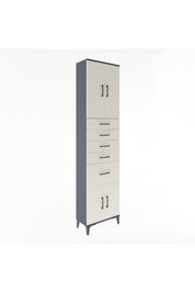 Arges Dolap 2 Raflı 5 Çekmeceli 4 Kapaklı 60x30x243 - S32M031V4A