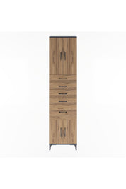 Arges Dolap 2 Raflı 5 Çekmeceli 4 Kapaklı 60x30x243 - S32M031V6A