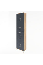 Arges Dolap 2 Raflı 5 Çekmeceli 4 Kapaklı 60x30x243 - S32M031V8A