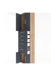 Arges Dolap 2 Raflı 5 Çekmeceli 4 Kapaklı 60x30x243 - S32M031V8A