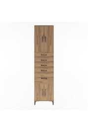 Arges Dolap 2 Raflı 5 Çekmeceli 4 Kapaklı 60x30x243 - S32M031V9A