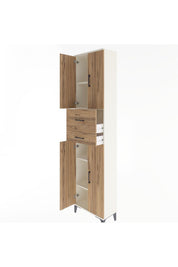 Arges Dolap 4 Raflı 2 Çekmeceli 4 Kapaklı 60x30x243 - S32M032V3A