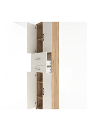 Arges Dolap 4 Raflı 2 Çekmeceli 4 Kapaklı 60x30x243 - S32M032V7A
