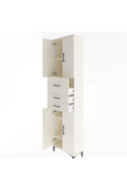 Arges Dolap 4 Raflı 3 Çekmeceli 4 Kapaklı 60x30x243 - S32M033V1A