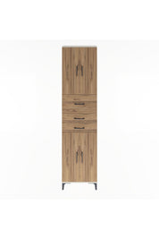 Arges Dolap 4 Raflı 3 Çekmeceli 4 Kapaklı 60x30x243 - S32M033V3A