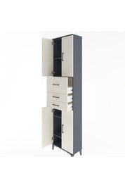 Arges Dolap 4 Raflı 3 Çekmeceli 4 Kapaklı 60x30x243 - S32M033V4A