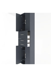 Arges Dolap 4 Raflı 3 Çekmeceli 4 Kapaklı 60x30x243 - S32M033V5A