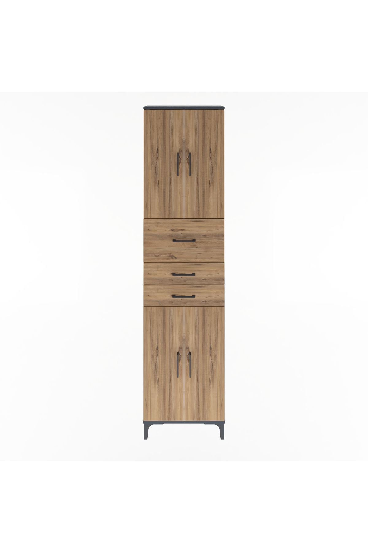 Arges Dolap 4 Raflı 3 Çekmeceli 4 Kapaklı 60x30x243 - S32M033V6A