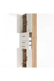 Arges Dolap 4 Raflı 3 Çekmeceli 4 Kapaklı 60x30x243 - S32M033V7A