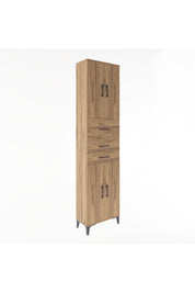 Arges Dolap 4 Raflı 3 Çekmeceli 4 Kapaklı 60x30x243 - S32M033V9A