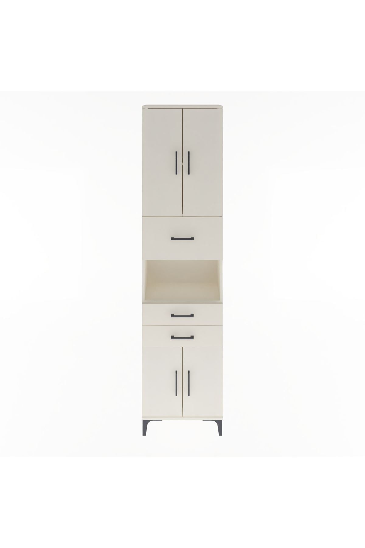 Arges Dolap 3 Raflı 3 Çekmeceli 4 Kapaklı 60x30x243 - S32M034V1A