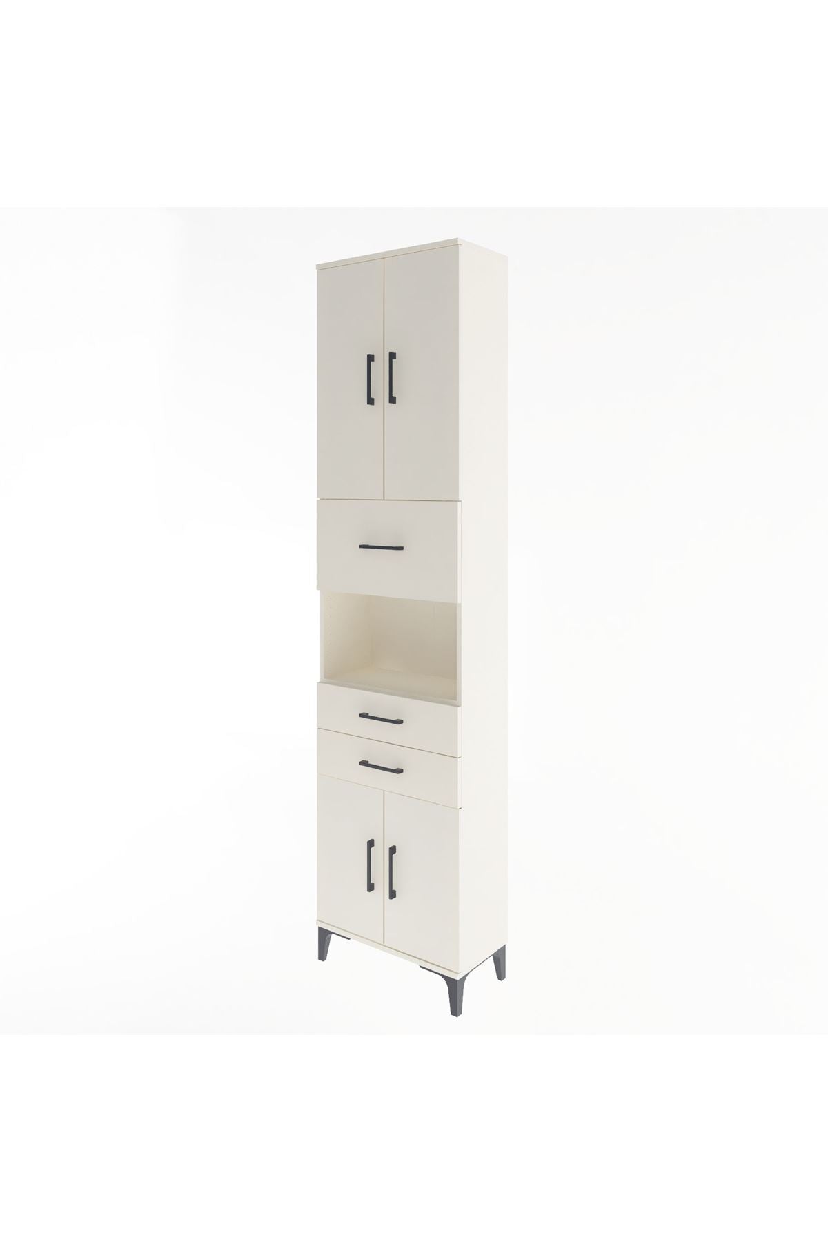 Arges Dolap 3 Raflı 3 Çekmeceli 4 Kapaklı 60x30x243 - S32M034V1A