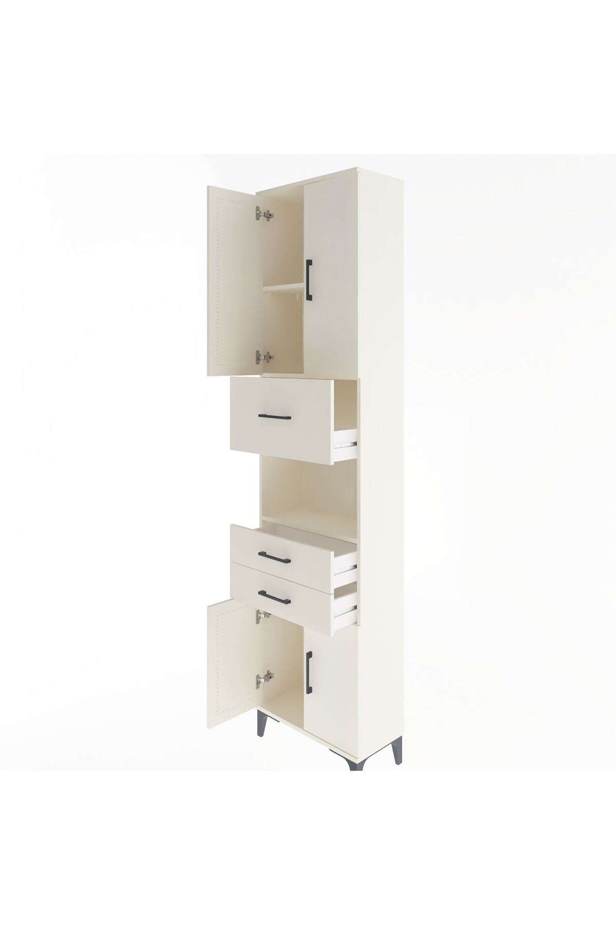 Arges Dolap 3 Raflı 3 Çekmeceli 4 Kapaklı 60x30x243 - S32M034V1A