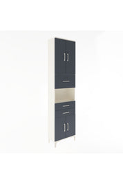 Arges Dolap 3 Raflı 3 Çekmeceli 4 Kapaklı 60x30x243 - S32M034V2A