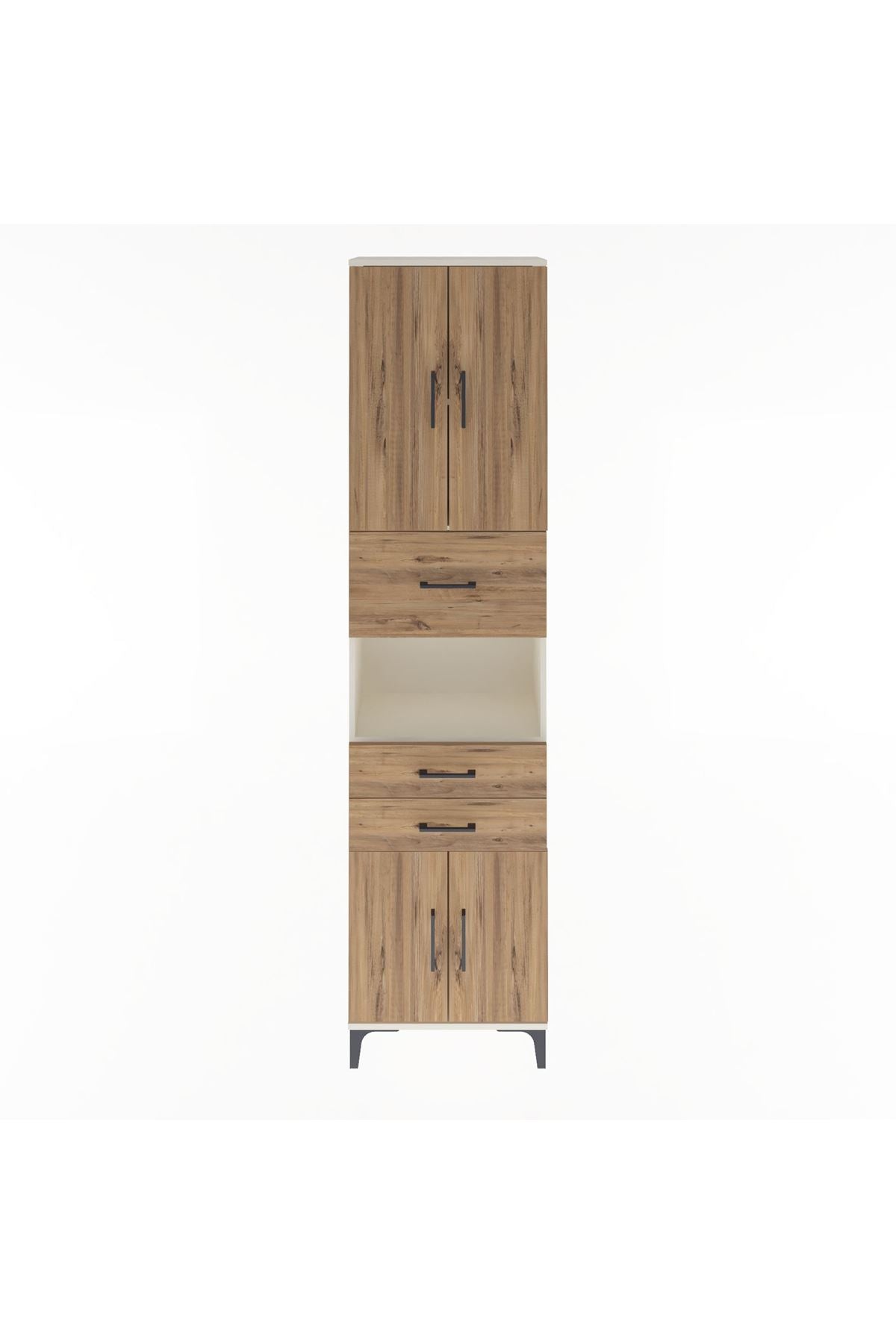 Arges Dolap 3 Raflı 3 Çekmeceli 4 Kapaklı 60x30x243 - S32M034V3A