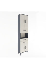 Arges Dolap 3 Raflı 3 Çekmeceli 4 Kapaklı 60x30x243 - S32M034V4A