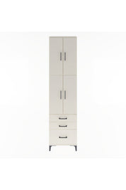 Arges Dolap 4 Raflı 3 Çekmeceli 4 Kapaklı 60x30x243 - S32M035V1A