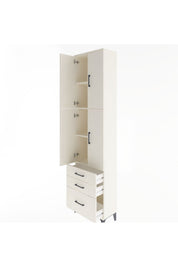 Arges Dolap 4 Raflı 3 Çekmeceli 4 Kapaklı 60x30x243 - S32M035V1A