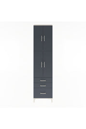 Arges Dolap 4 Raflı 3 Çekmeceli 4 Kapaklı 60x30x243 - S32M035V2A