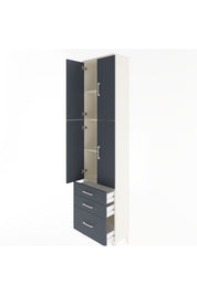 Arges Dolap 4 Raflı 3 Çekmeceli 4 Kapaklı 60x30x243 - S32M035V2A