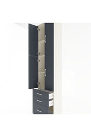 Arges Dolap 4 Raflı 3 Çekmeceli 4 Kapaklı 60x30x243 - S32M035V2A