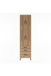 Arges Dolap 4 Raflı 3 Çekmeceli 4 Kapaklı 60x30x243 - S32M035V3A