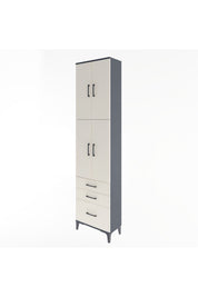 Arges Dolap 4 Raflı 3 Çekmeceli 4 Kapaklı 60x30x243 - S32M035V4A