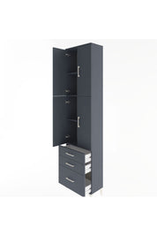 Arges Dolap 4 Raflı 3 Çekmeceli 4 Kapaklı 60x30x243 - S32M035V5A